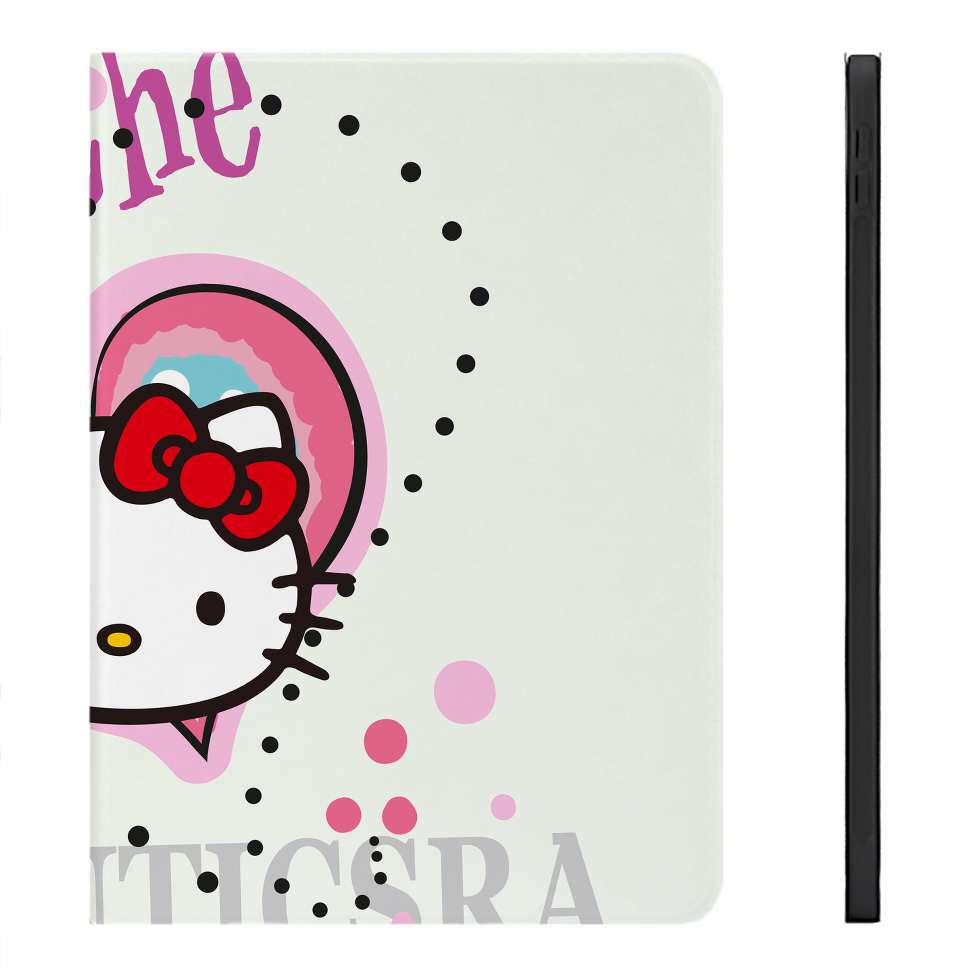 （画像用） Hello Kitty ハローキティ IPadケース ペンホルダー付き ブックスタイルデザイン
